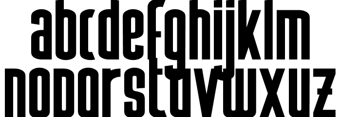 Sufficit Font LOWERCASE
