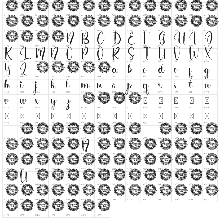 Suffragist Demo Character Map