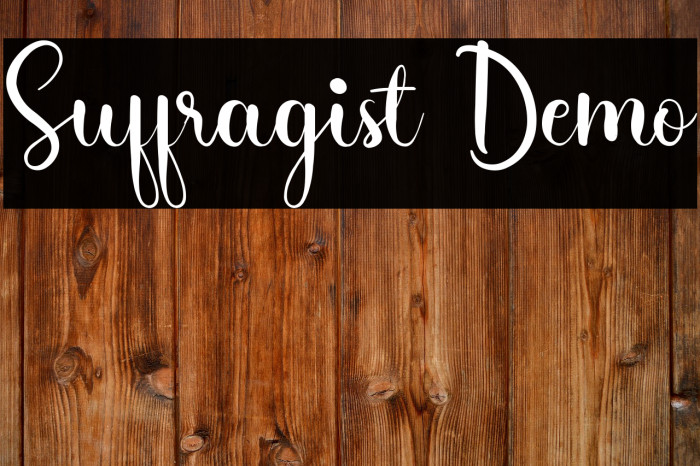 Suffragist Demo Example 2