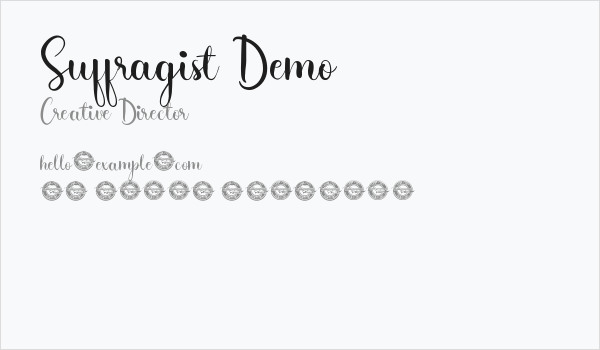 Suffragist Demo Business Card