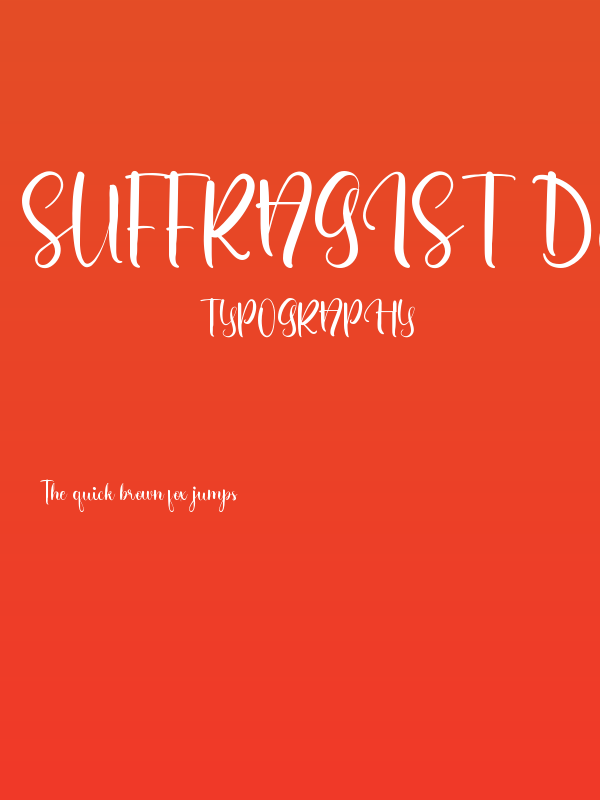 Suffragist Demo Poster