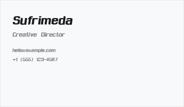 Sufrimeda Business Card