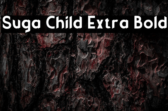 Suga Child Extra Bold Example 1