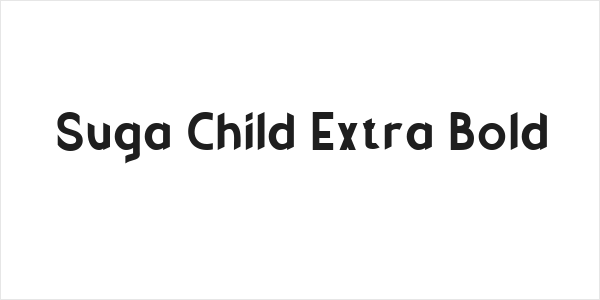 Suga Child Extra Bold Logo