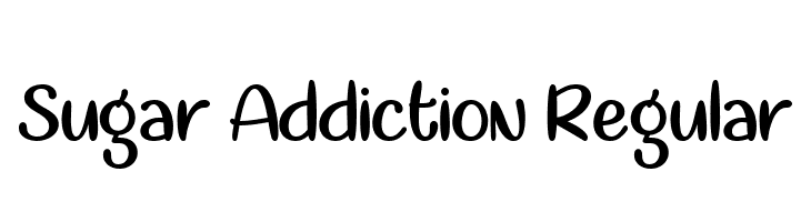 Sugar Addiction Regular  免费字体下载