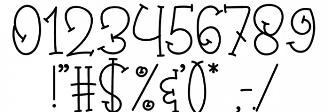 Sugar Baby Font OTHER CHARS