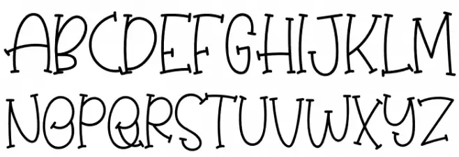 Sugar Baby Schriftart Groß