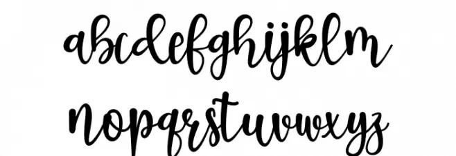 Sugar Bitter Caratteri MINUSCOLO