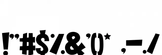 Sugar Bomb Font OTHER CHARS