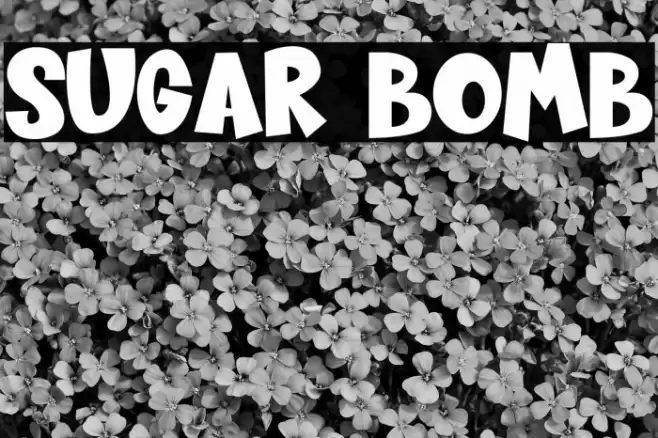 Sugar Bomb Font examples
