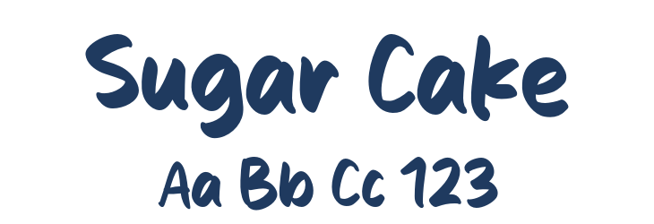 Sugar Cake Font Preview