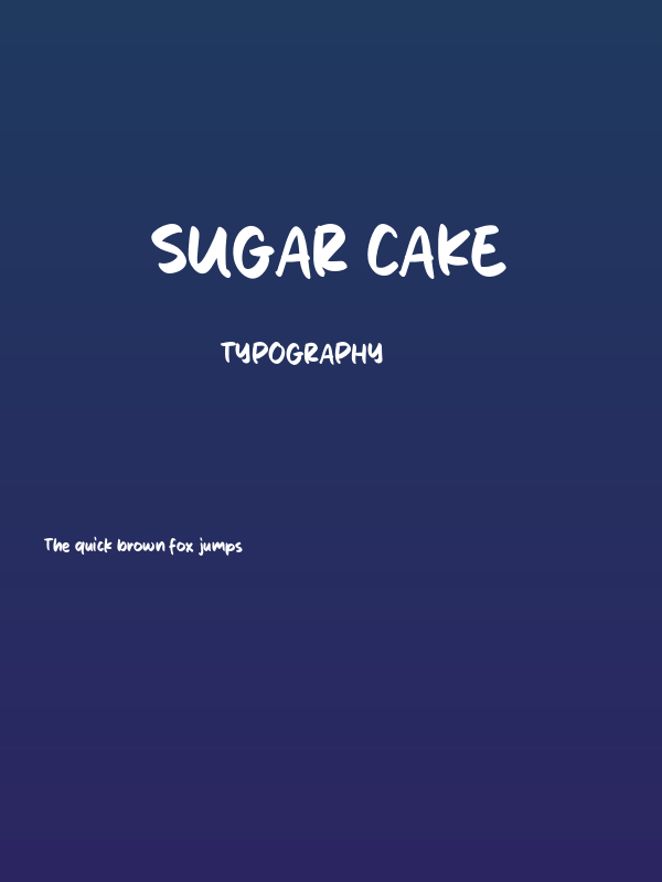 Sugar Cake Poster