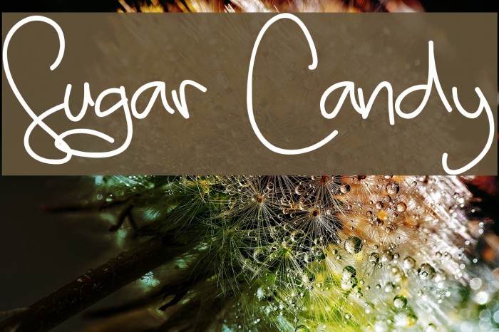 Sugar Candy Font examples