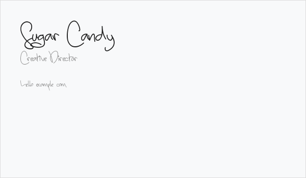 Sugar Candy Business Card