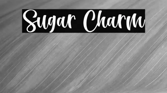 Sugar Charm Font examples