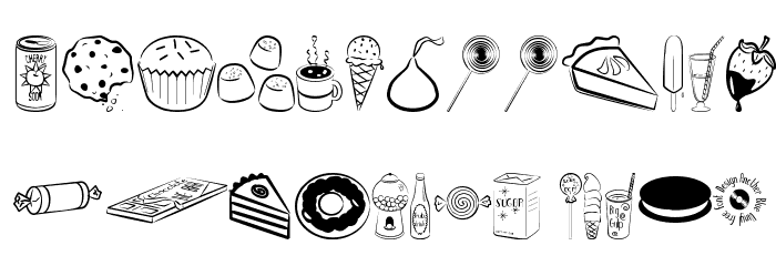 Sugar Coma Font LOWERCASE