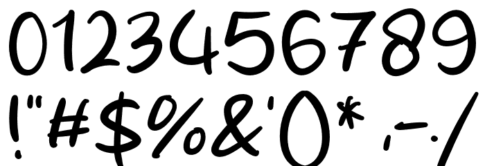 Sugar Cream Font OTHER CHARS