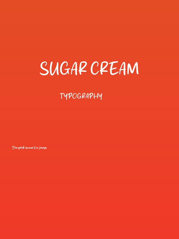 Sugar Cream Poster