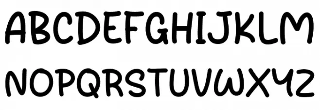 Sugar Crush Font UPPERCASE