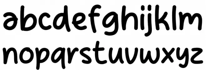 Sugar Crush Font LOWERCASE