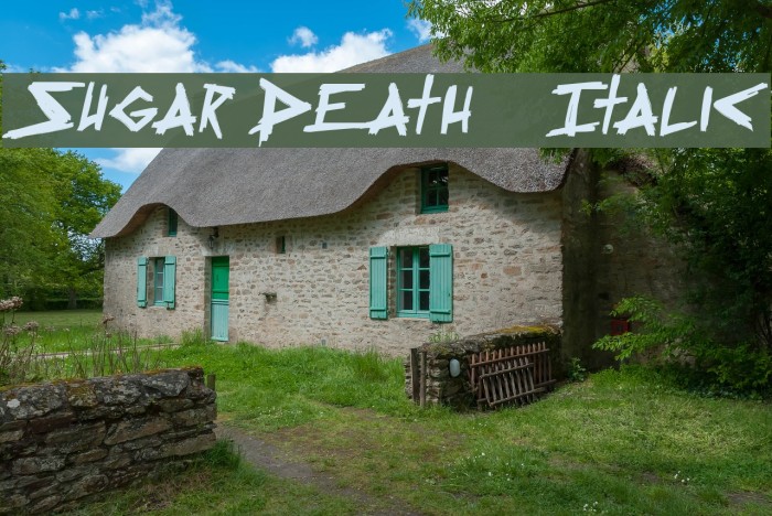 Sugar Death 2 Italic Font examples