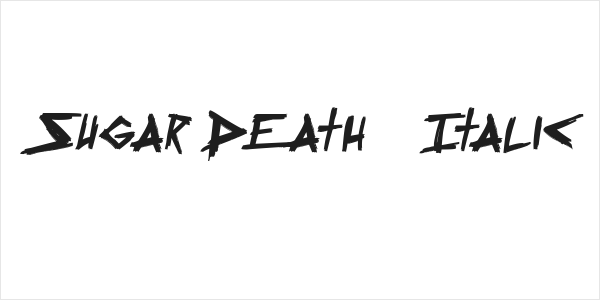 Sugar Death 2 Italic Logo