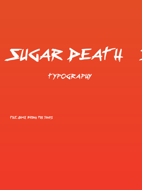 Sugar Death 2 Italic Poster