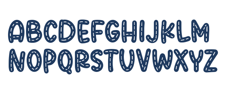 Sugar Donut Line Uppercase