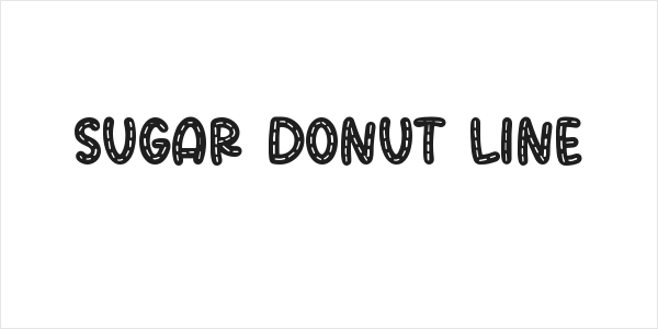 Sugar Donut Line Logo