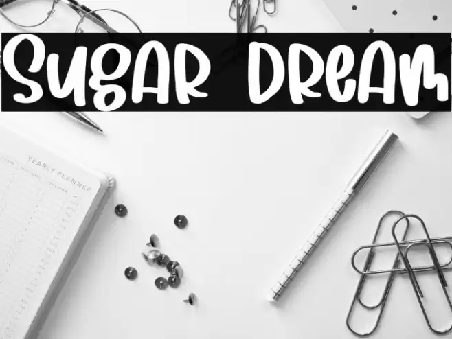 Sugar Dream Font examples