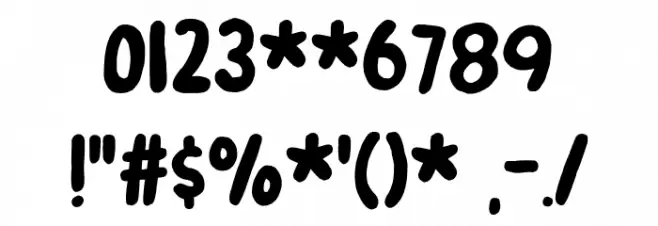 Sugar Free DEMO Normal Font OTHER CHARS