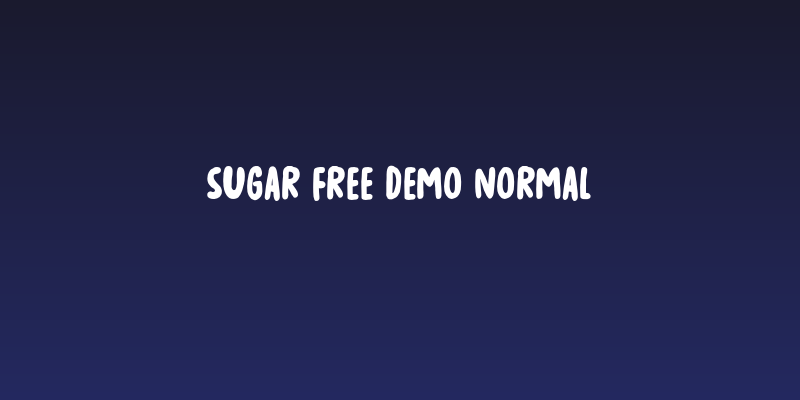 Sugar Free DEMO Normal Social Header