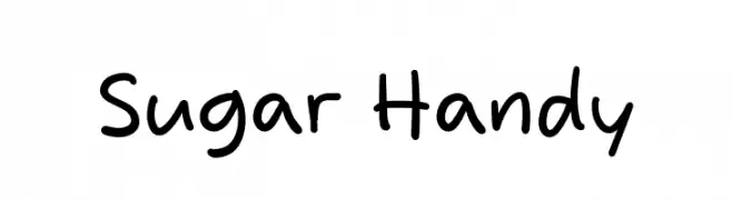 Sugar Handy  Frei Schriftart Herunterladen