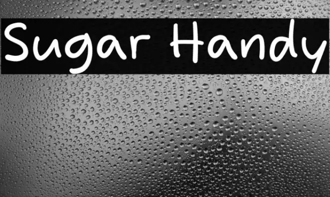 Sugar Handy Fonte examples