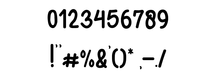 Sugar Kiddy Font OTHER CHARS