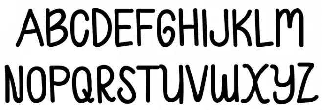 Sugar Kiddy Font Litere mari