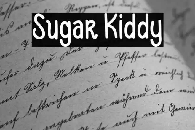 Sugar Kiddy Font examples