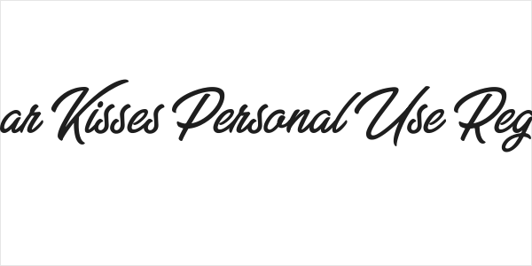 Sugar Kisses Personal Use Regular Logo