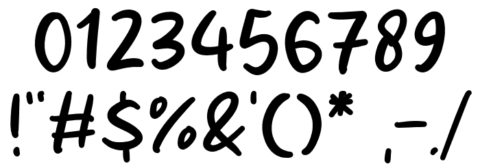 Sugar Latte Font OTHER CHARS
