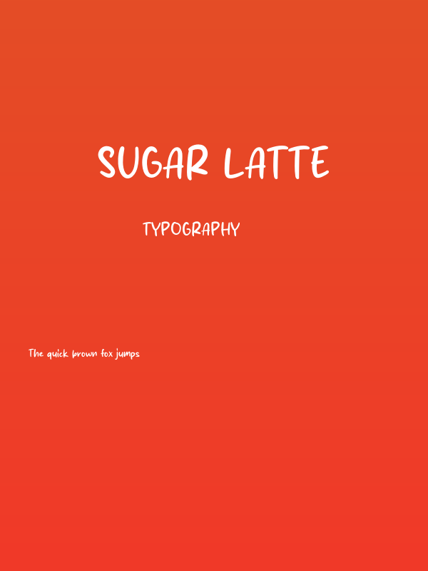 Sugar Latte Poster