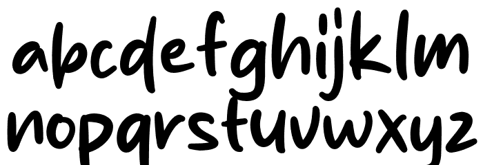 Sugar Latte Font LOWERCASE