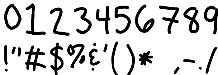 Sugar Lite Font OTHER CHARS
