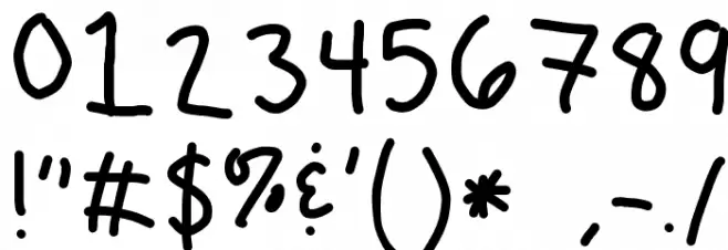 Sugar Lite Font OTHER CHARS