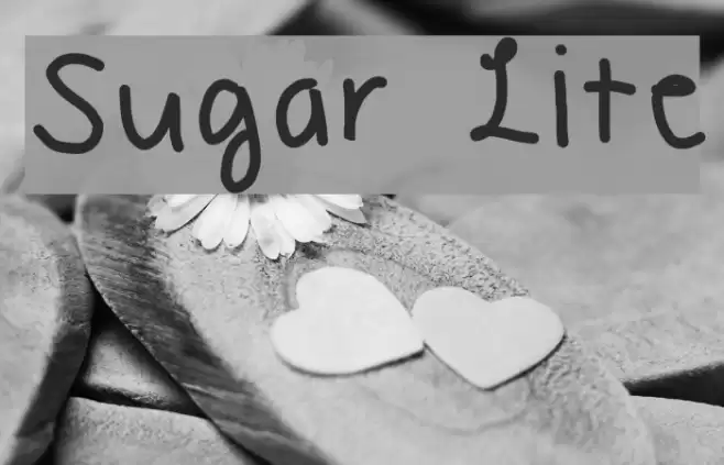 Sugar Lite Font examples