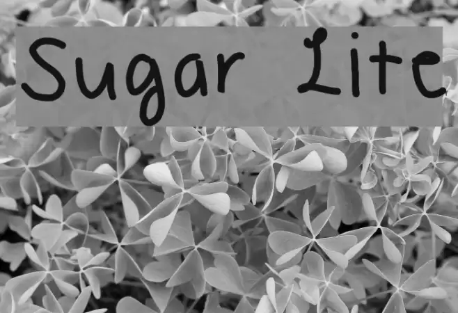 Sugar Lite Font examples