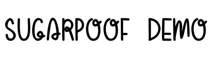 Sugar Poof-demo  Скачать бесплатные шрифты