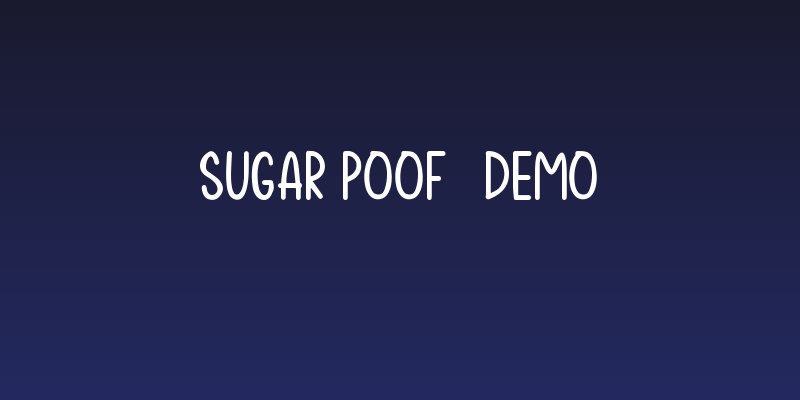 Sugar Poof-demo Social Header
