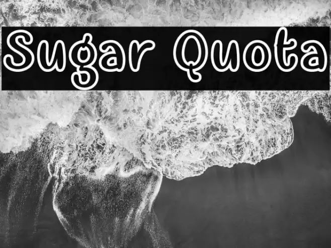 Sugar Quota Font examples