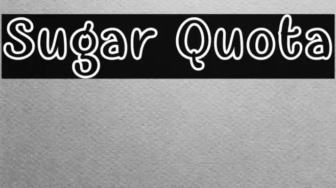Sugar Quota Font examples