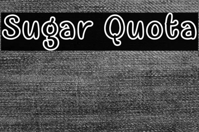 Sugar Quota Font examples